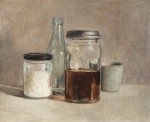 Jars with bottle and cup 2023 by Angie de Latour